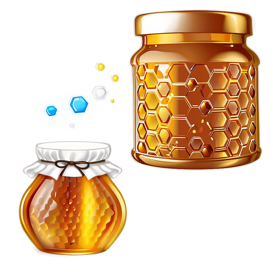 Honey Jar With Comb Png Qqd90