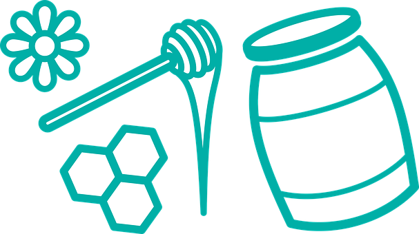 Honey Related Icons Vector PNG with transparent background