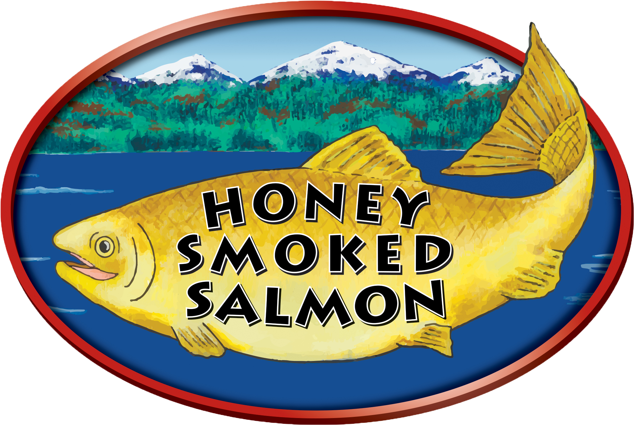 Presented By Honey Smoked Salmon - Honey Smoked Salmon Label, HD Png Download PNG with transparent background