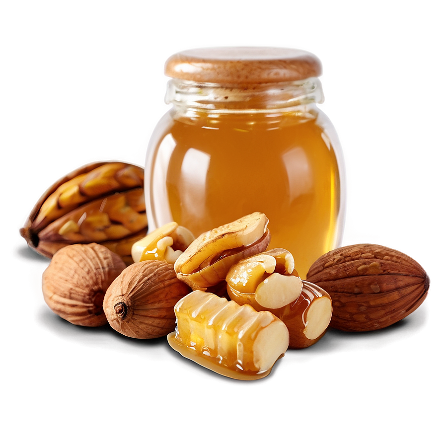 Honey With Nuts Png 20