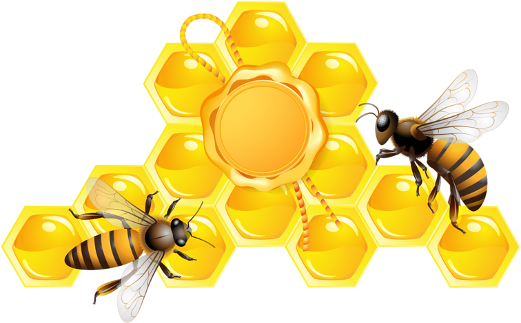 Honeybeeon Honeycomb Clipart