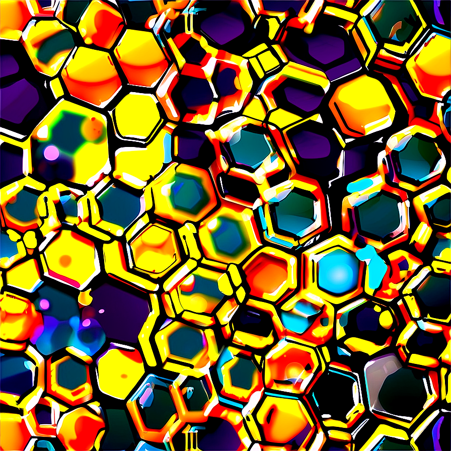 Honeycomb Pattern Illustration Png Ywa47