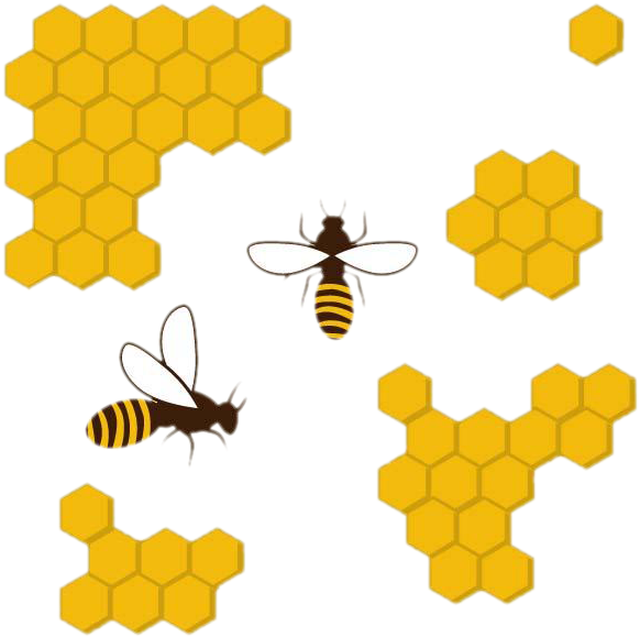 Honeycomband Bees Pattern