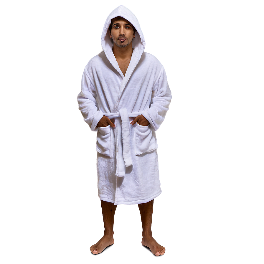 Hooded Terry Cloth Robe Png 06132024