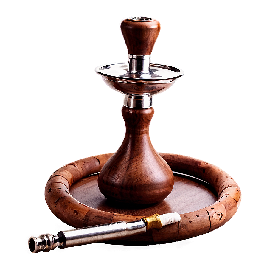 Hookah On Wooden Table Png Juy