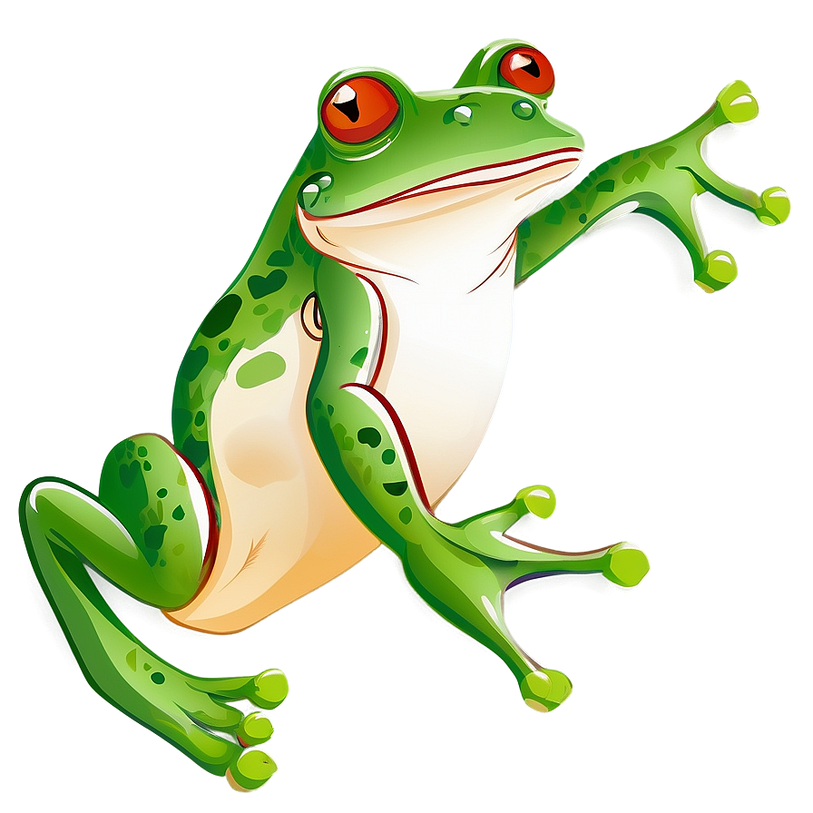 Hopping Frog Clipart Png 06262024