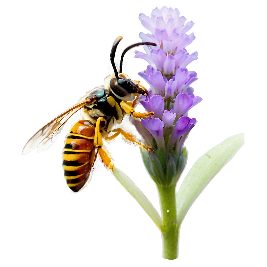 Hornet On Flower Png Vle