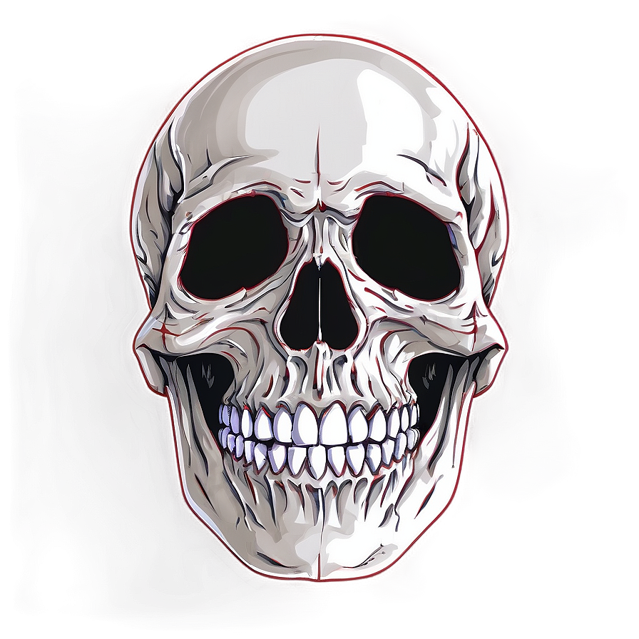 Horror Skull Face Design Png Jeb41