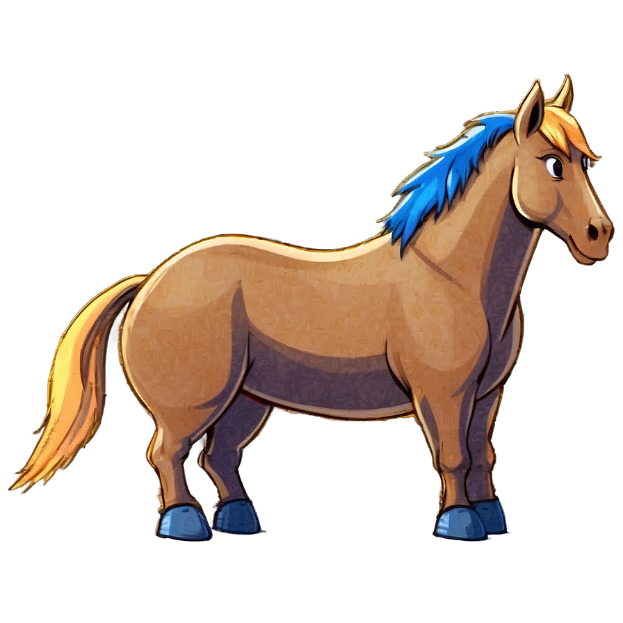 Horse Cartoon Sketch Png Vsq7