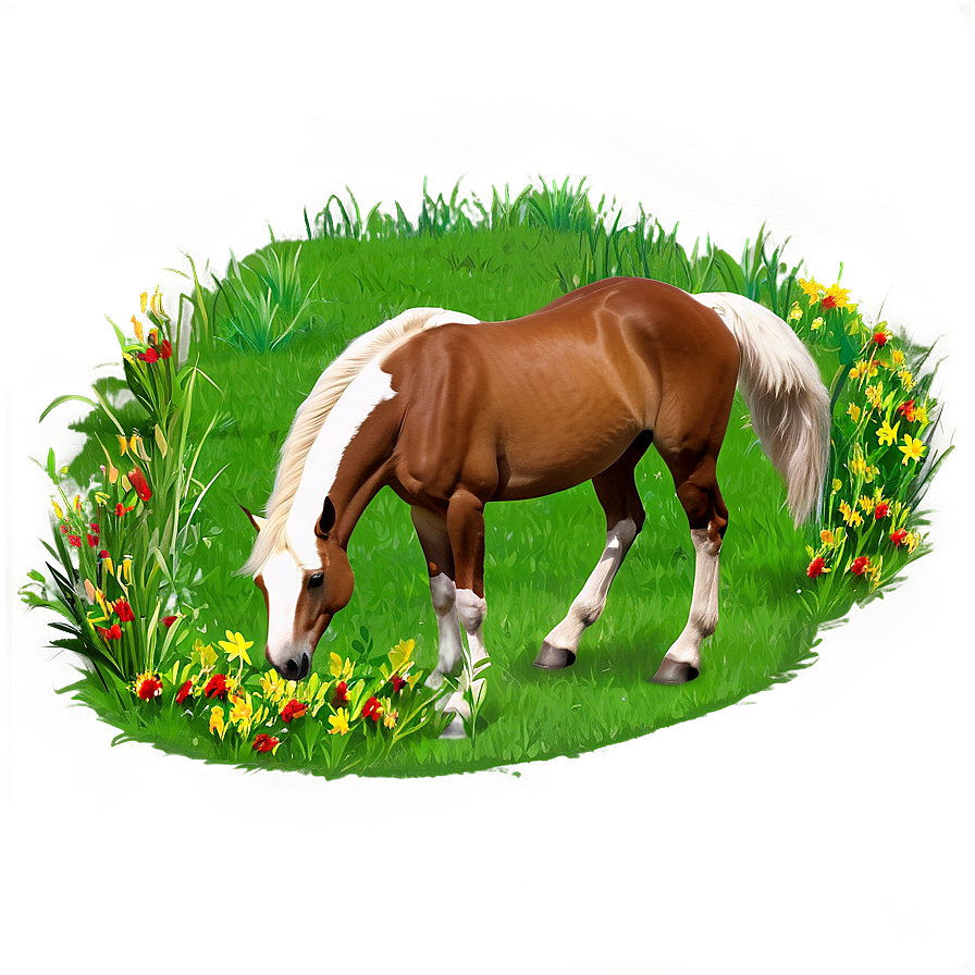 Horse Grazing Png 38