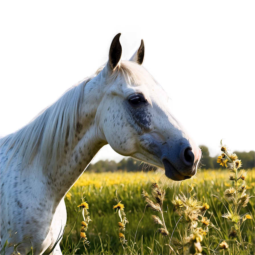 Horse In Field Png Vgm61