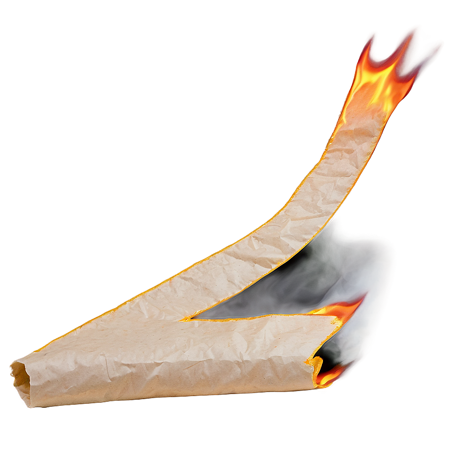 Hot Burning Paper Look Png Gfr