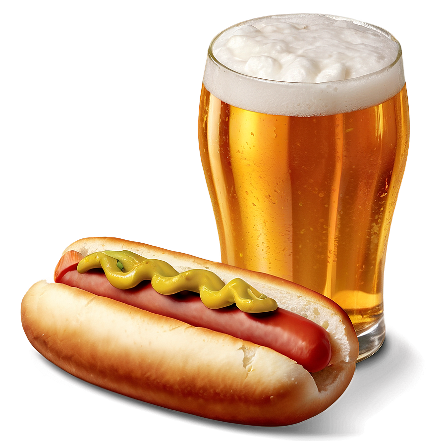 Hot Dog With Beer Png 05232024