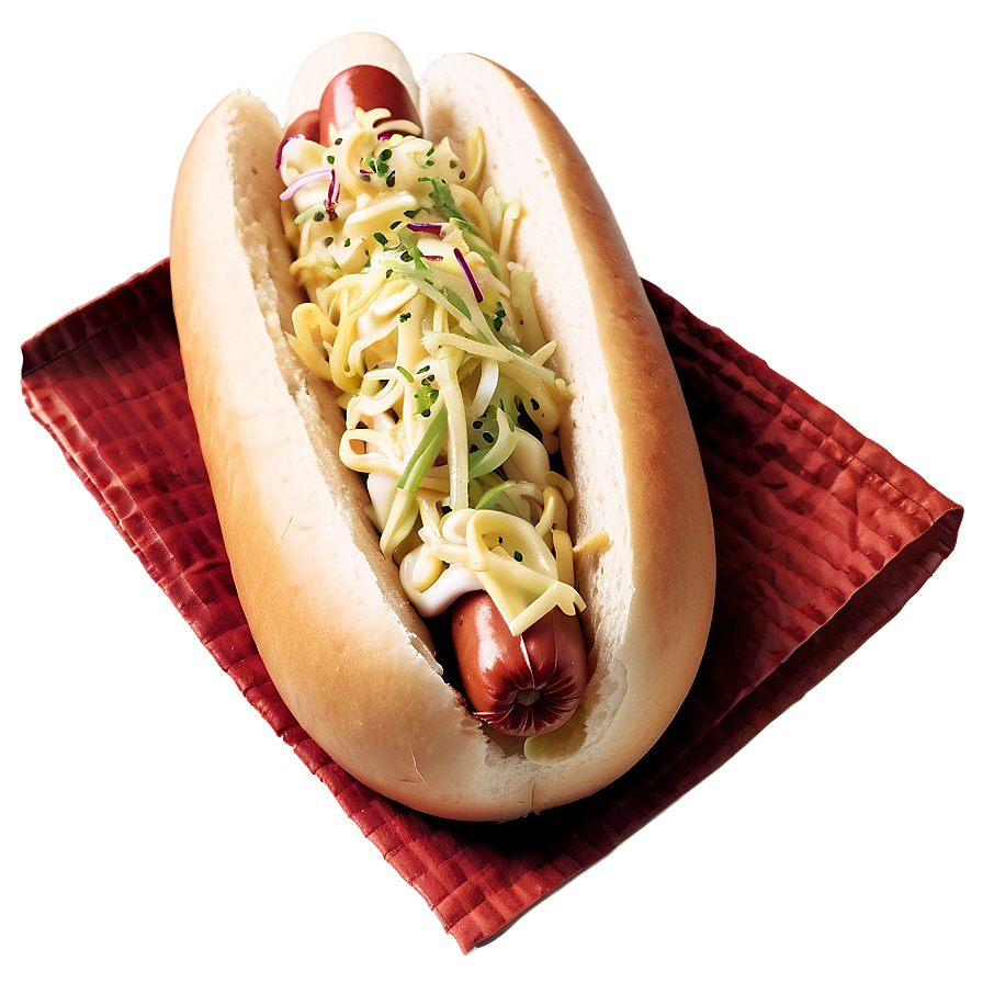 Hot Dog With Coleslaw Png Aav