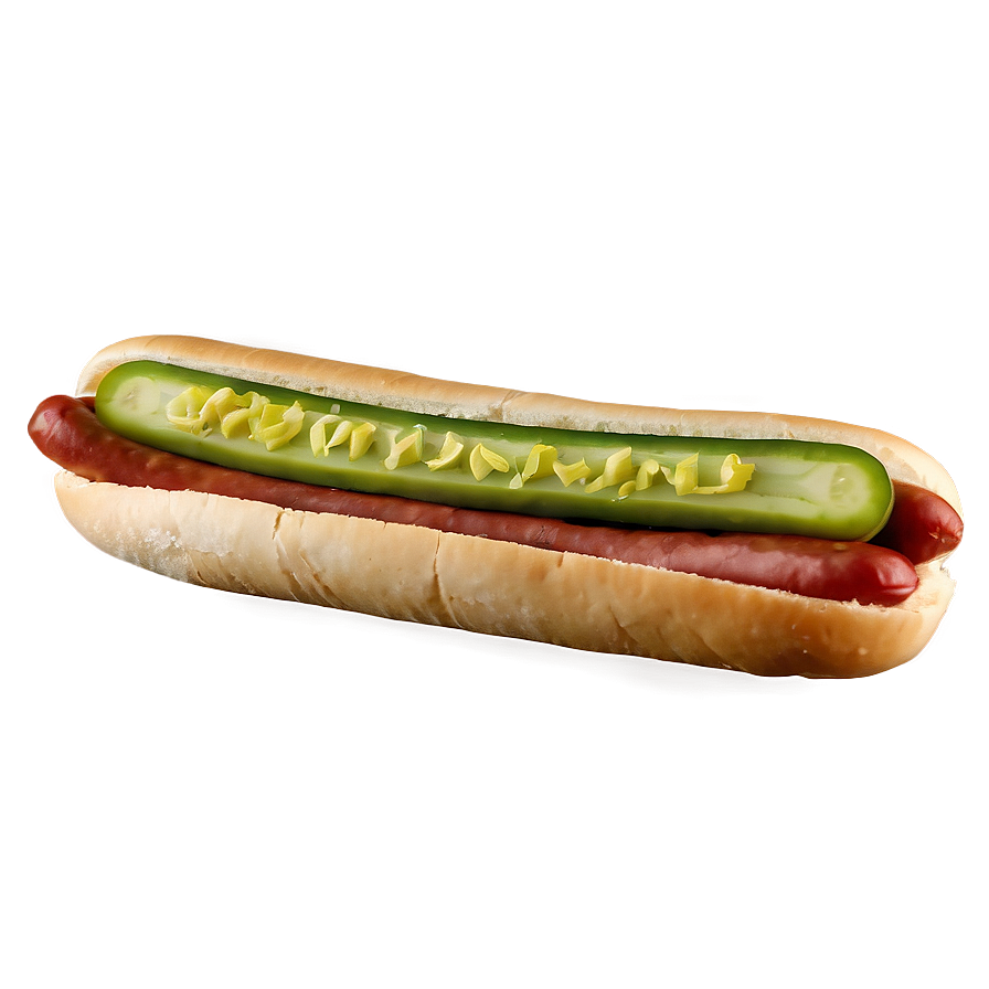 Hot Dog With Pickles Png Haa4