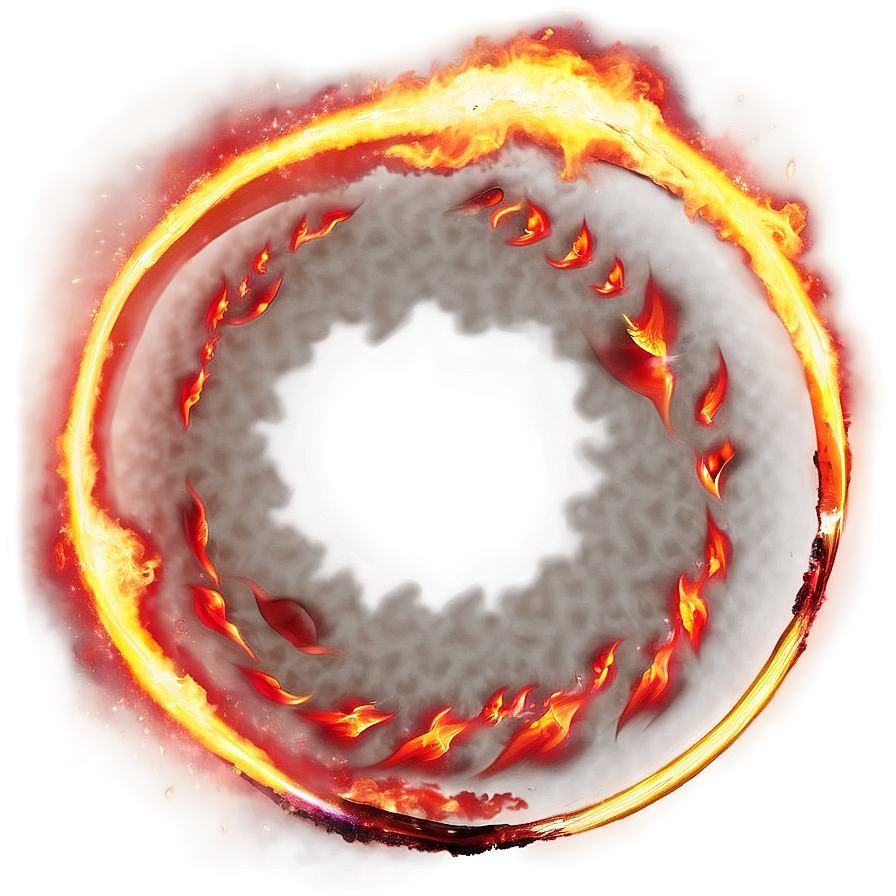 Hot Fire Circle Image Png 06272024