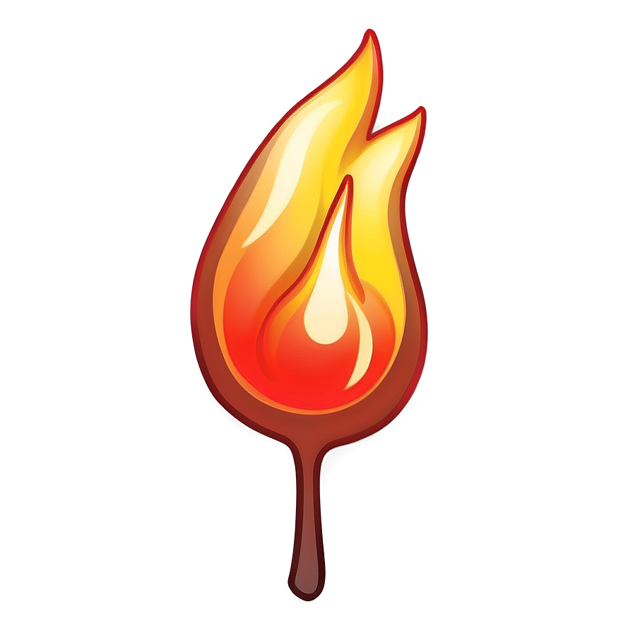 Hot Fire Emoji Artwork PNG 76 PNG with transparent background