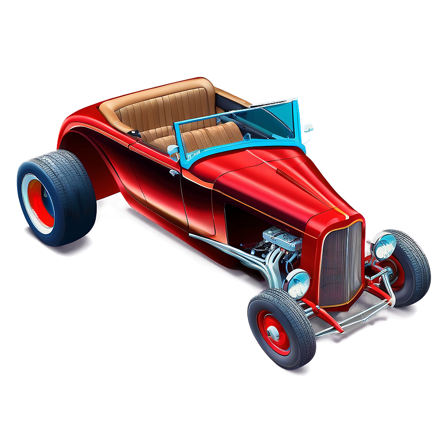 Hot Rod Convertible Sketch Png 06252024