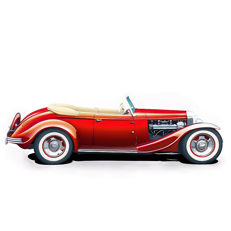 Hot Rod Convertible Sketch Png 06252024