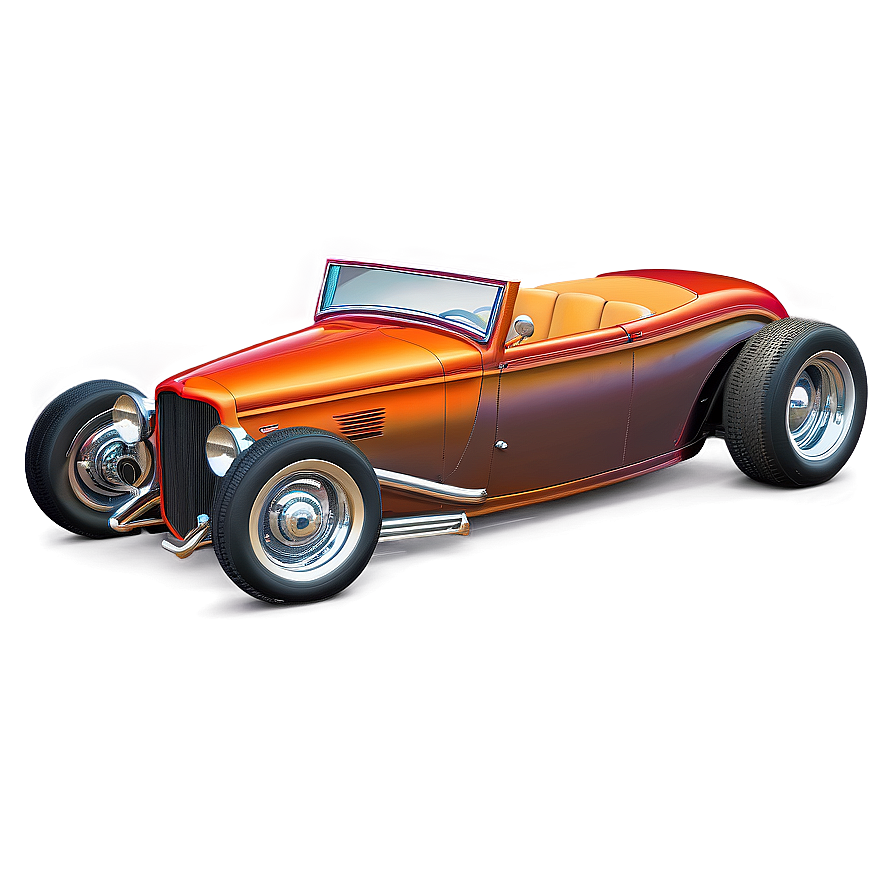 Hot Rod Convertible Sketch Png Xyk