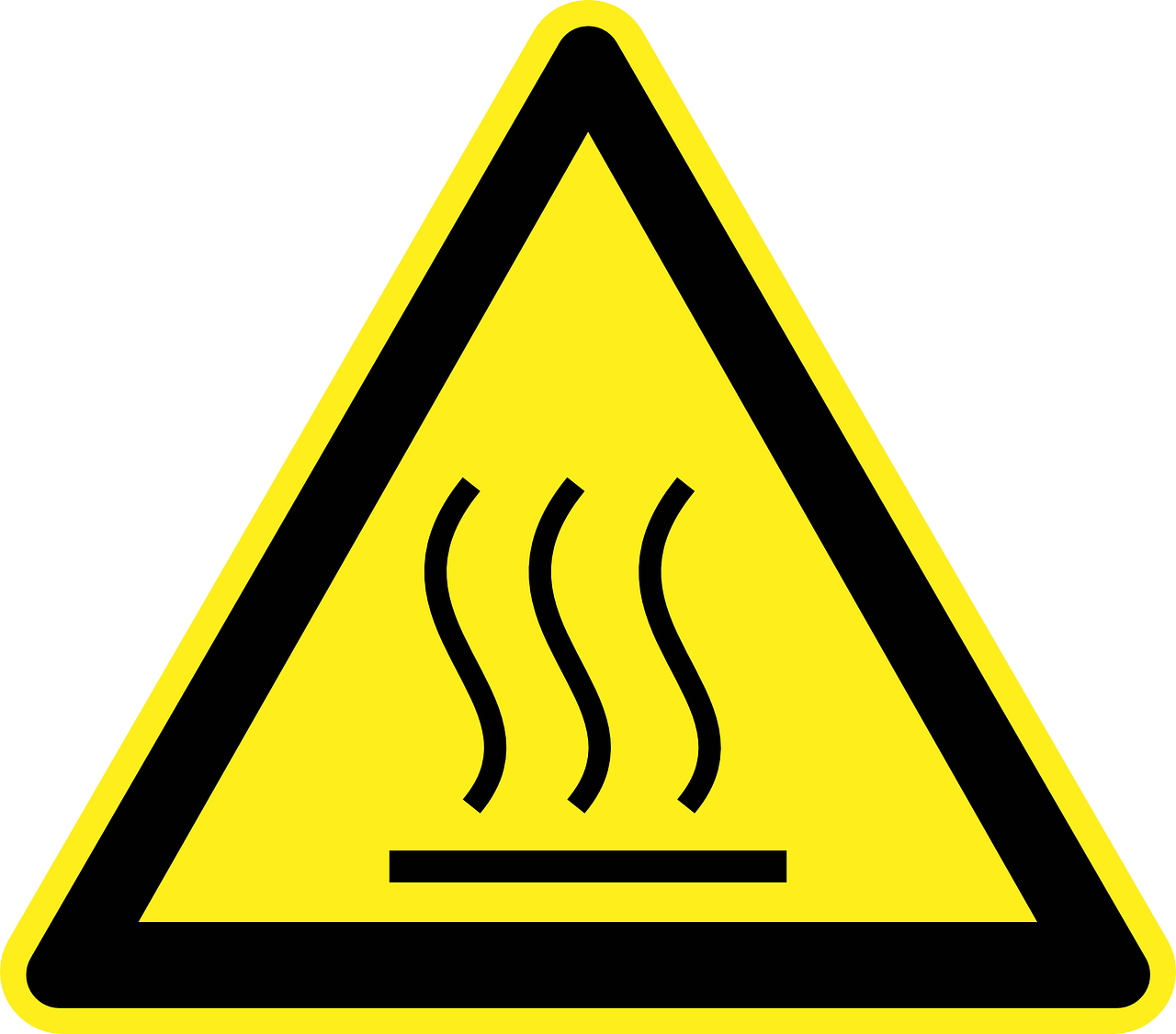 Hot Surface Warning Sign