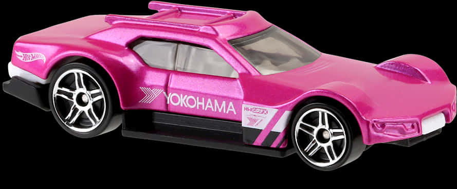 Hot Wheels Pink Corvette Yokohama