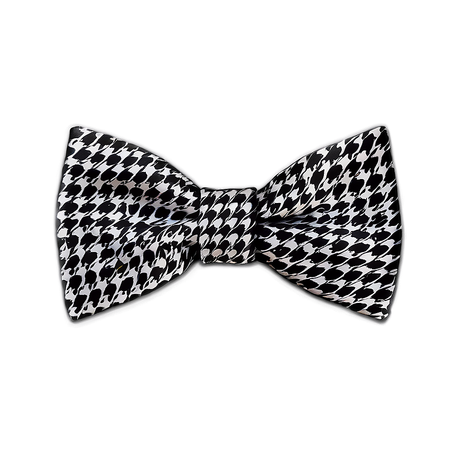 Houndstooth Bow Tie Png Oqc88