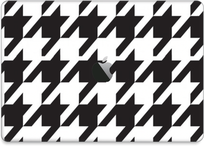 Houndstooth Pattern Laptop Cover