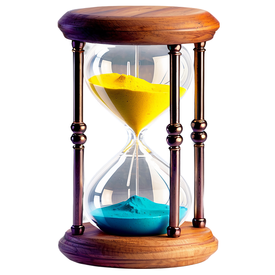 Hourglass With Colored Sands Png Pkp95