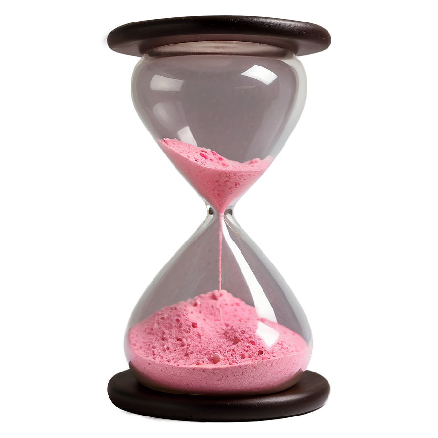 Hourglass With Pink Sand Png 87