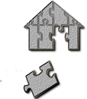 House Puzzle Piece Missing PNG with transparent background