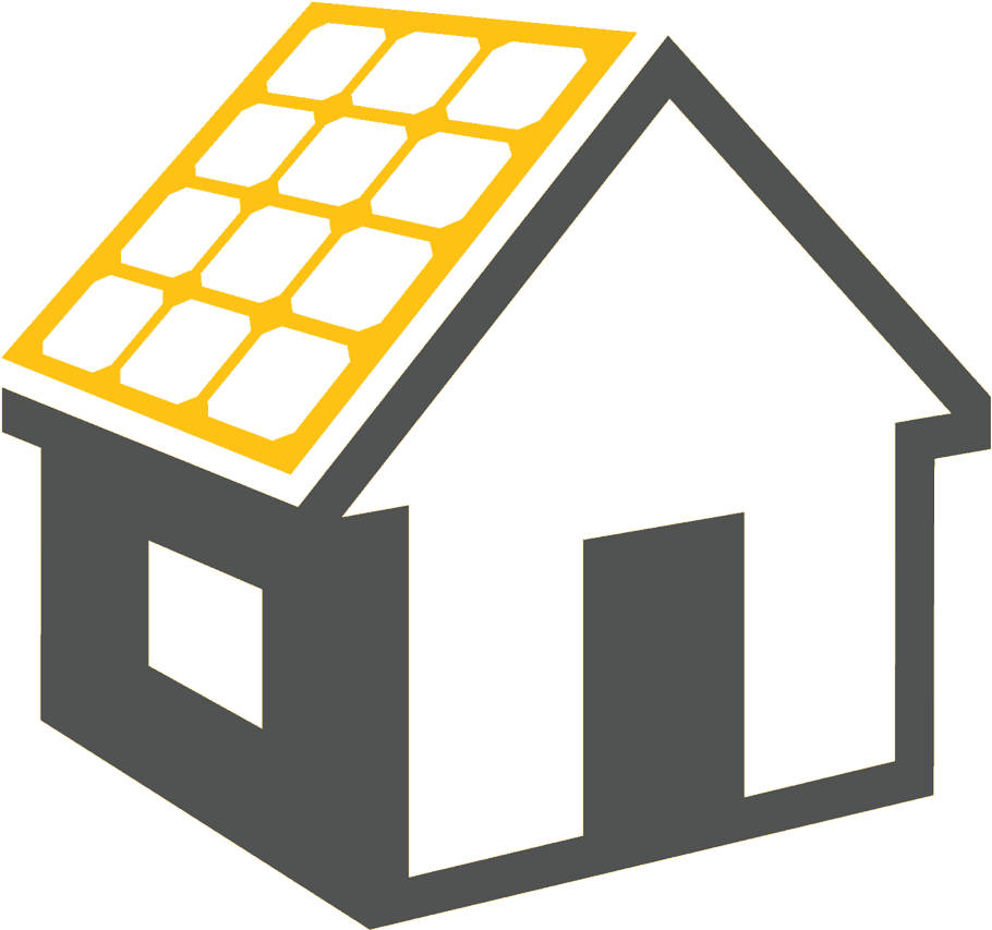 Housewith Solar Panels Icon