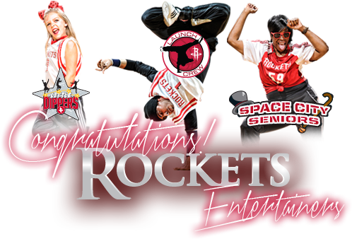 Congratulations Rockets Entertainers - Little Dippers Houston Rockets, HD Png Download PNG with transparent background