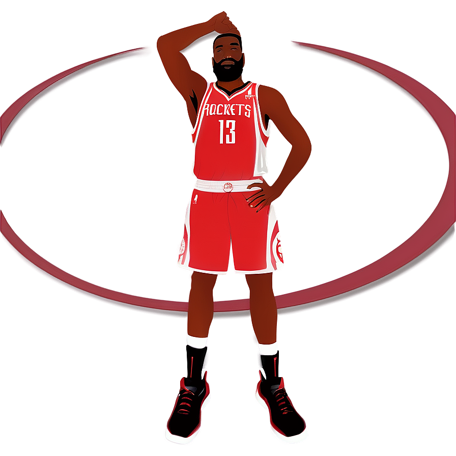 Houston Rockets Players Silhouette Png Egq