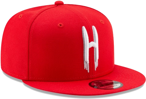 Houston Rockets New Era 9fifty Snapback Hat Back Half - Pro Bowl Steelers Hat PNG with transparent background