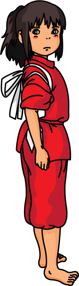 How To Draw Chihiro From Spirited Away - Chihiro Spirited Away Characters, HD Png Download PNG with transparent background
