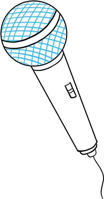 How To Draw Microphone - Drawing Of Microphone, HD Png Download PNG with transparent background