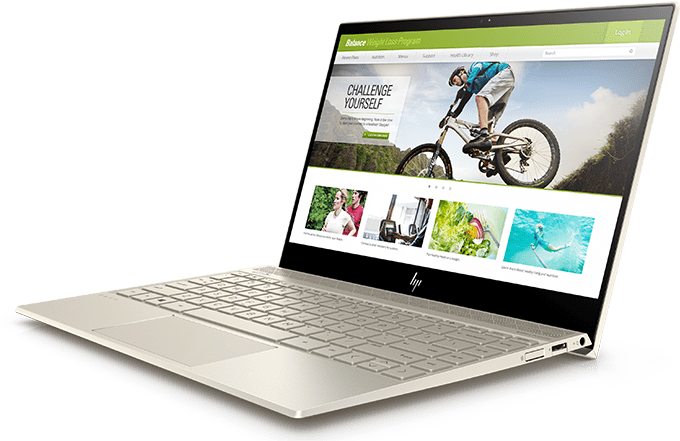 Hp Envy Png - Hp Envy 13 Ah 0010tu I3 8th Gold, Transparent Png PNG with transparent background