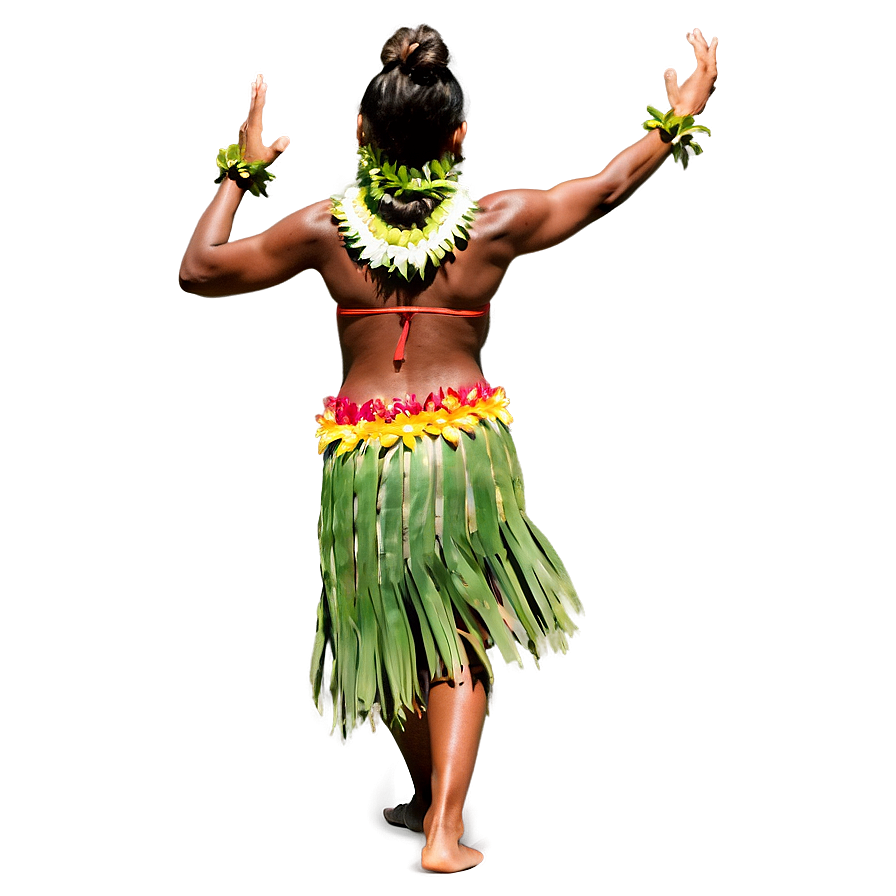 Hula Dancer In Luau Png 06112024