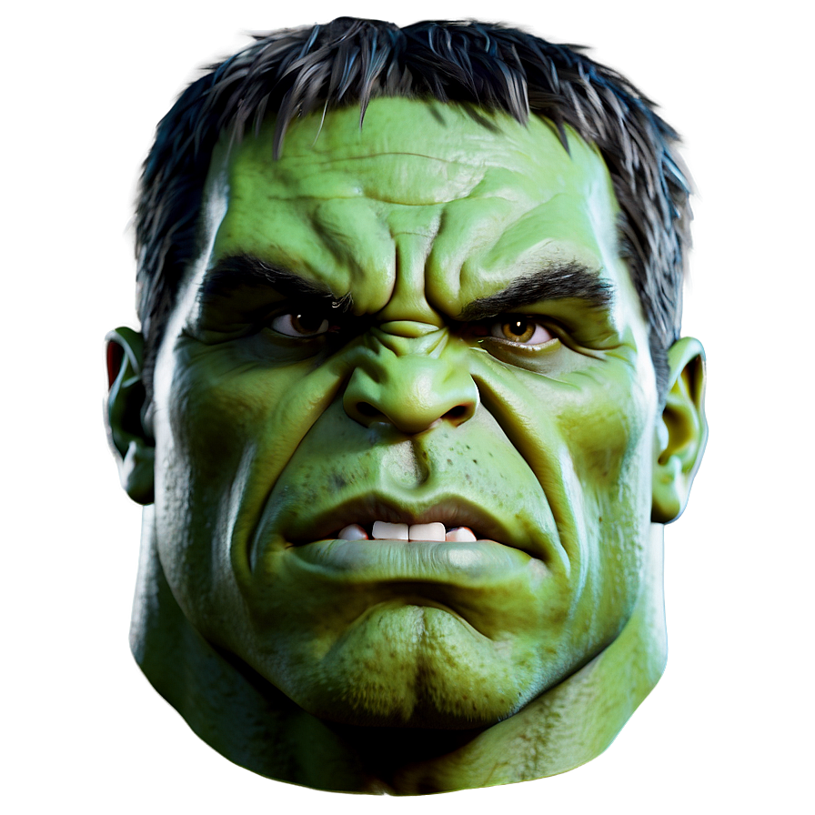 Hulk Face Art Png Qxr15