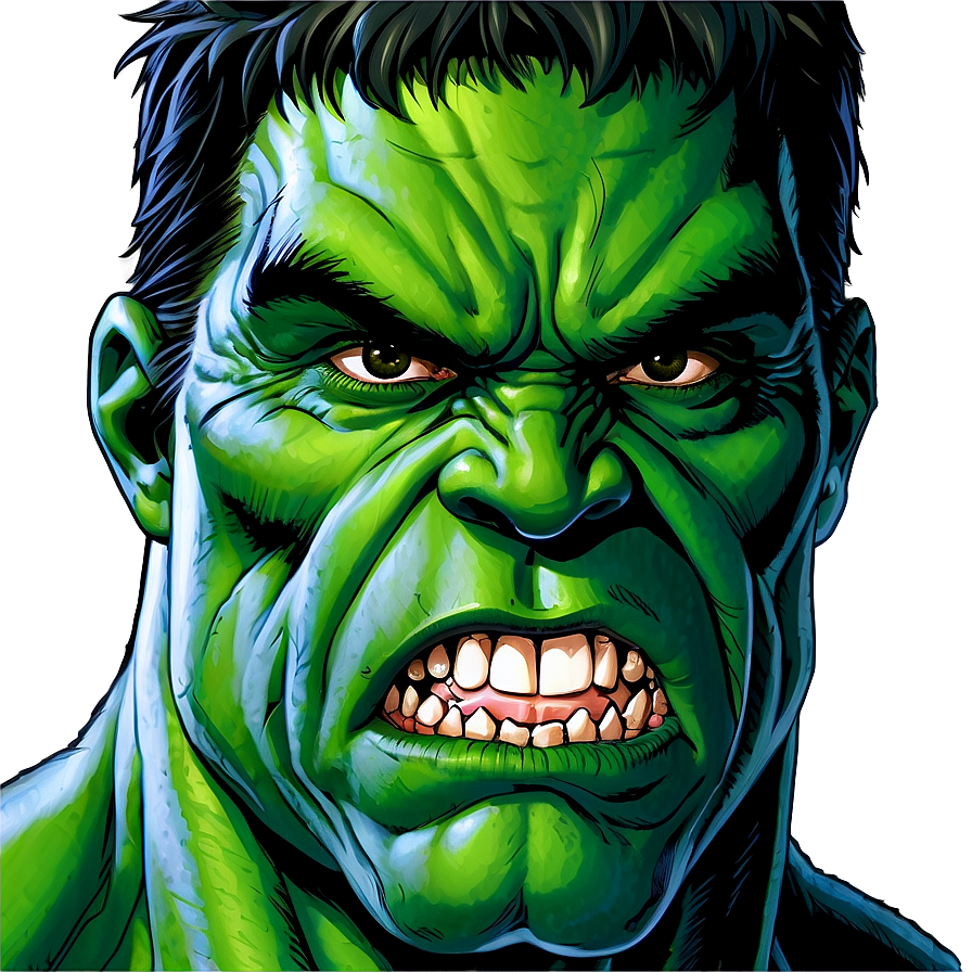 Hulk Face Graphic Png 68