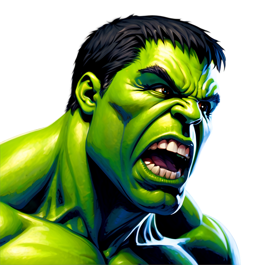 Hulk Face Silhouette Png Hbn87