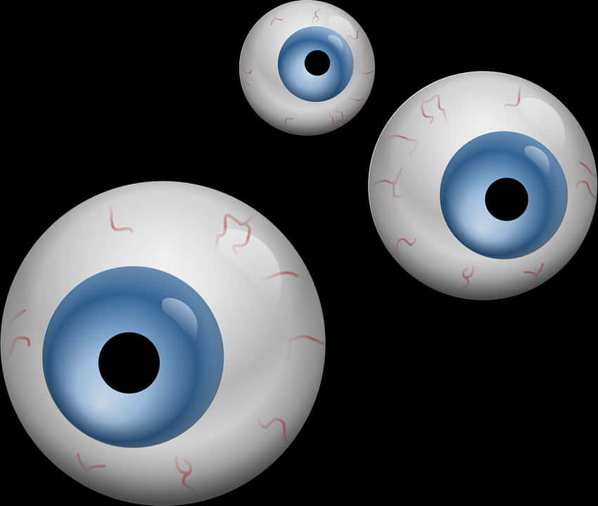 Human Eyeballs Illustration PNG with transparent background