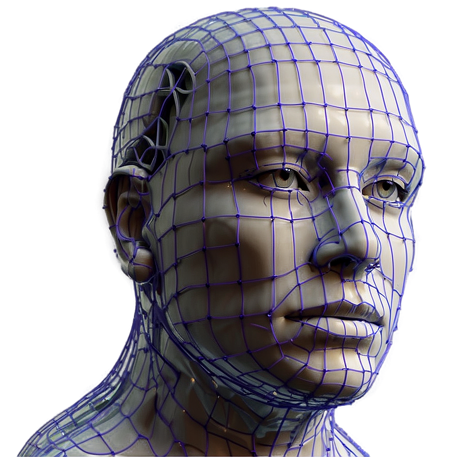 Human Head Wireframe Png Smy31