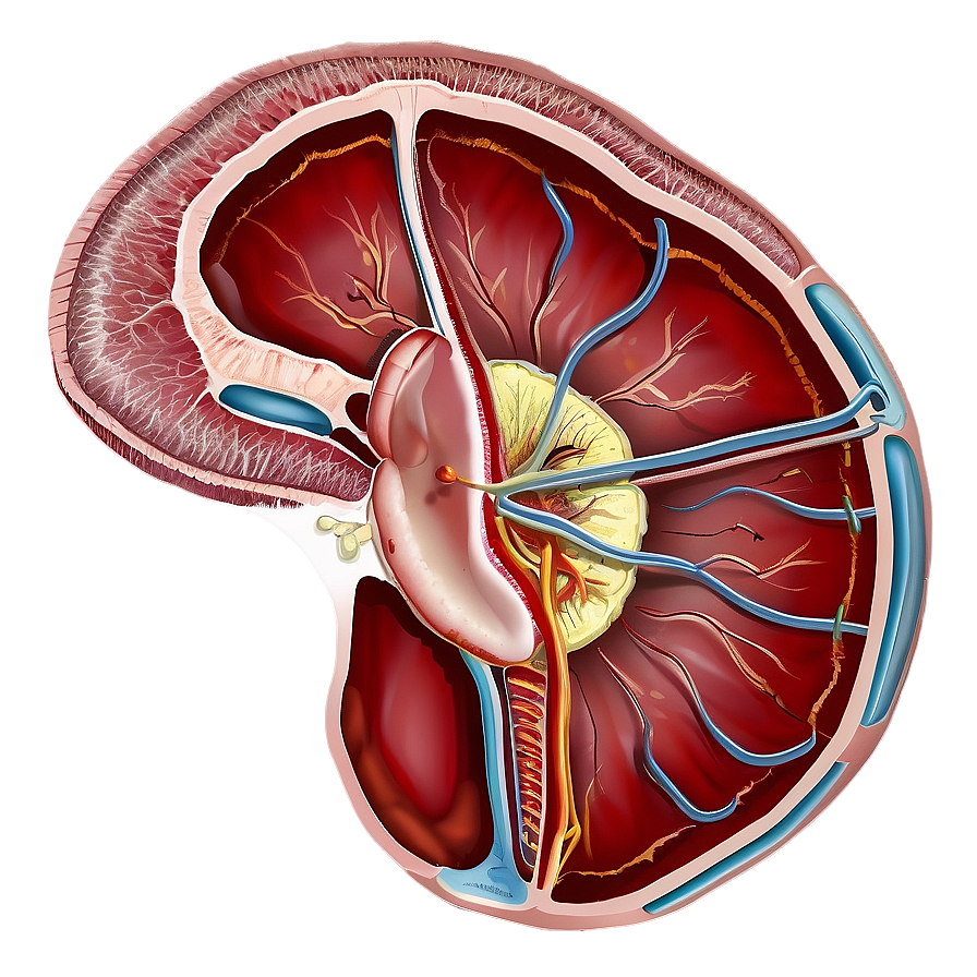 Human Kidney Anatomy Png Duc