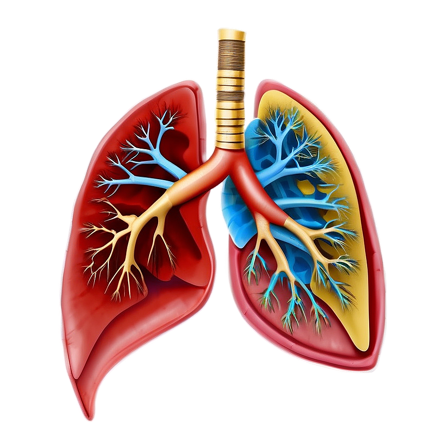 Human Lungs Anatomy PNG dxe PNG with transparent background
