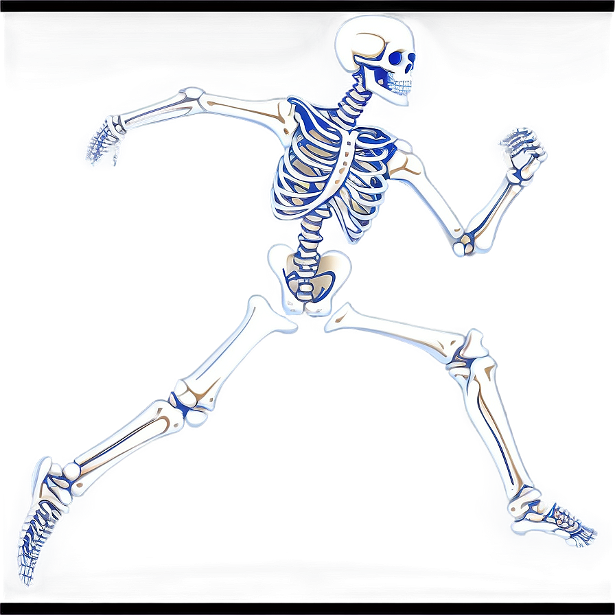 Human Skeleton Running Pose Png Sdh