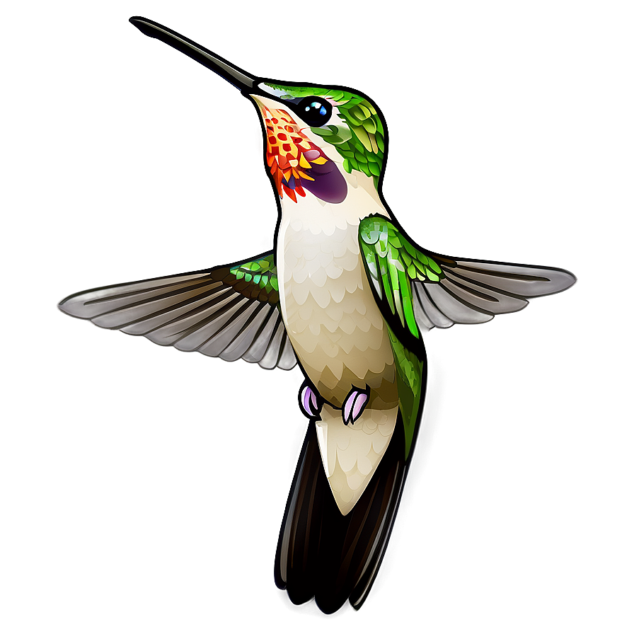 Hummingbird With Flowers Png 05212024