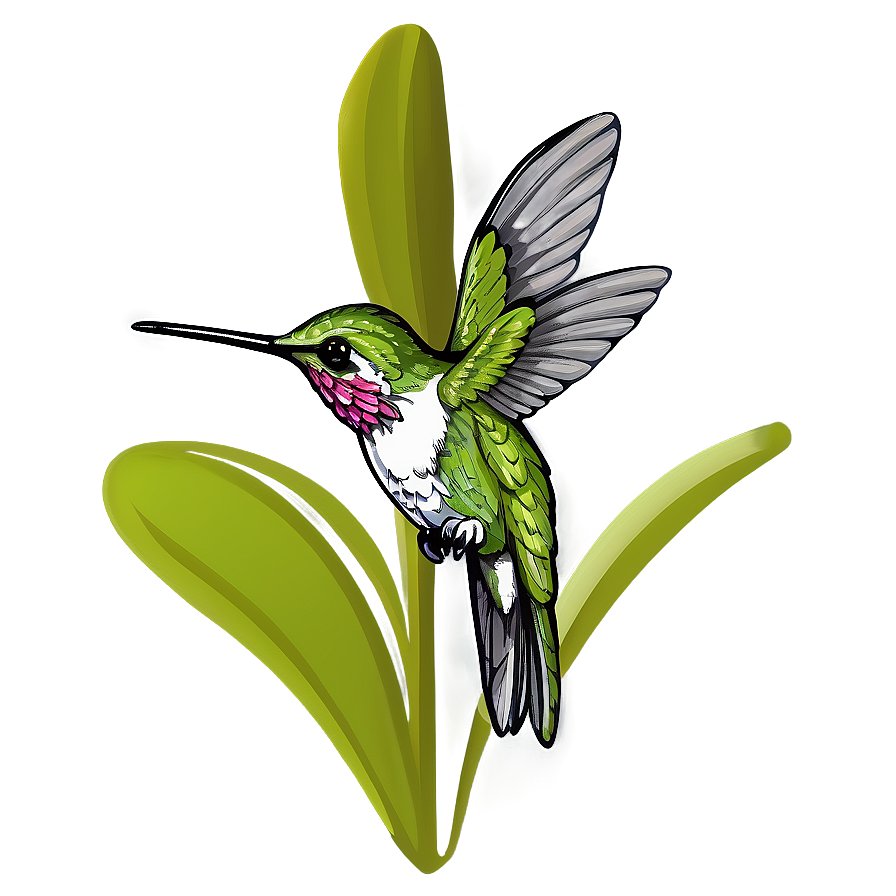 Hummingbird With Nature Background Png 94