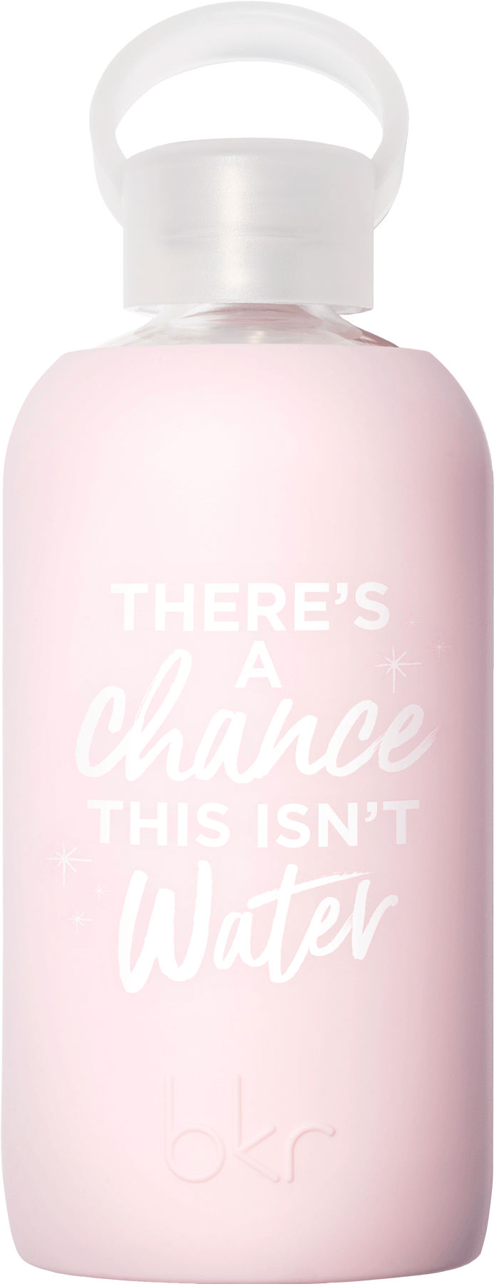 Humorous Pink Water Bottle PNG with transparent background